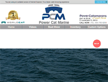 Tablet Screenshot of powercatmarine.com